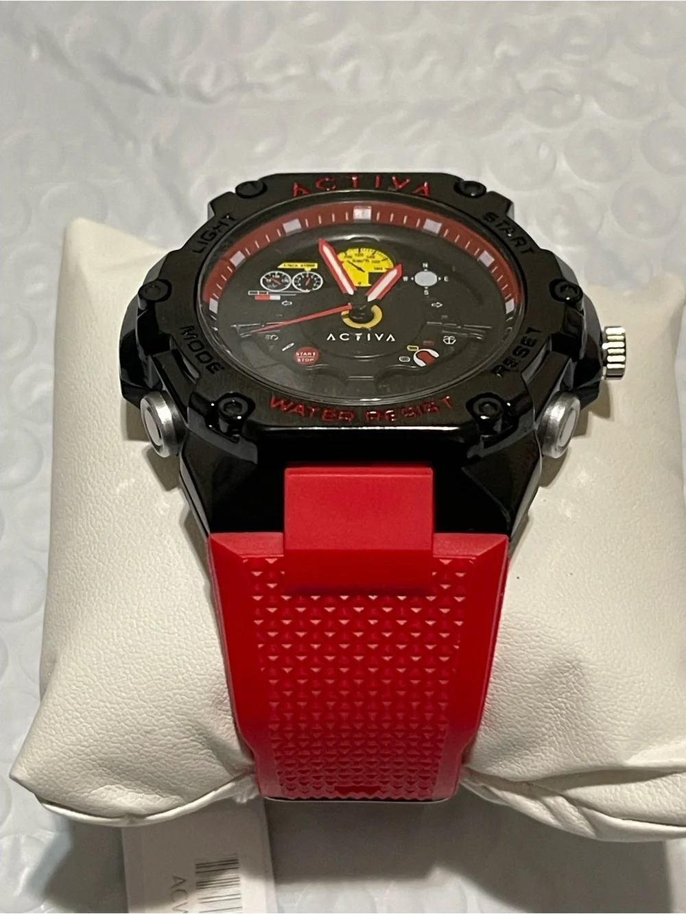 Activa X Invicta Analog & Digital Men's Watch - 55mm, Red & Black